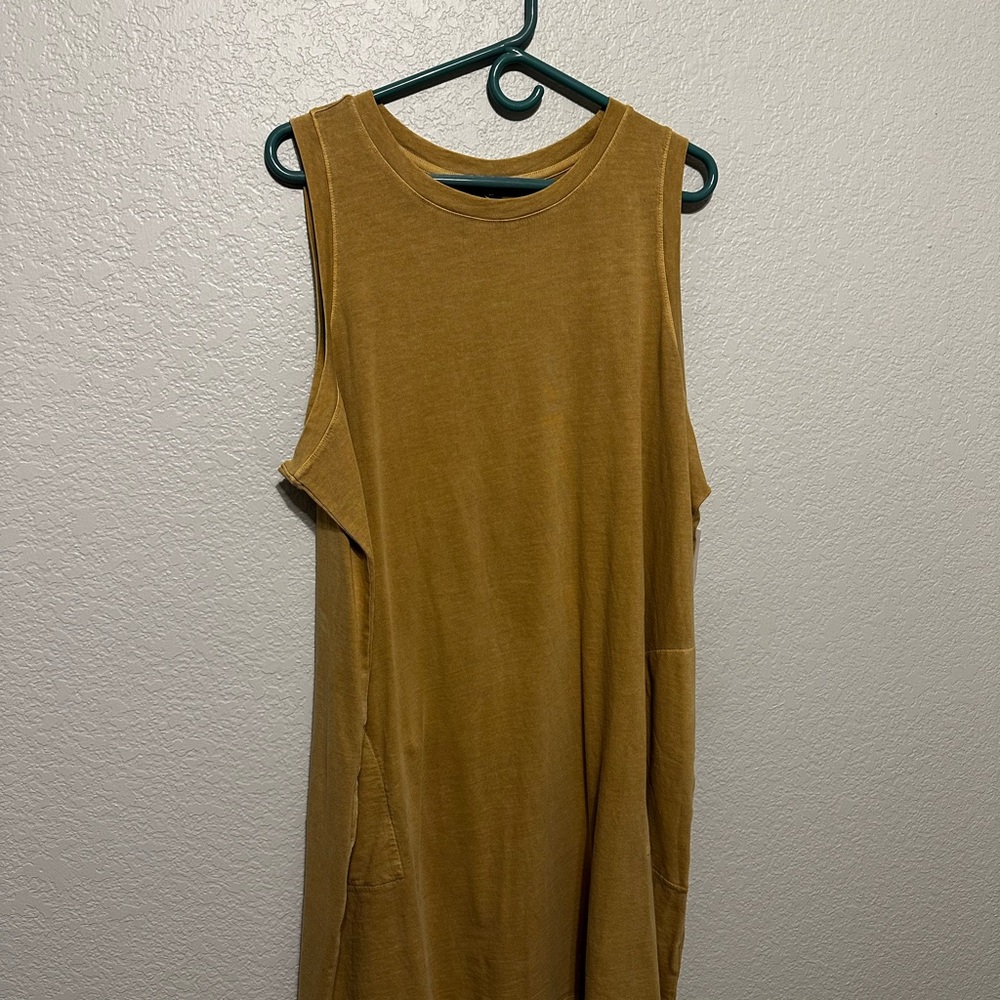 NWT Sleeveless Mustard Dress